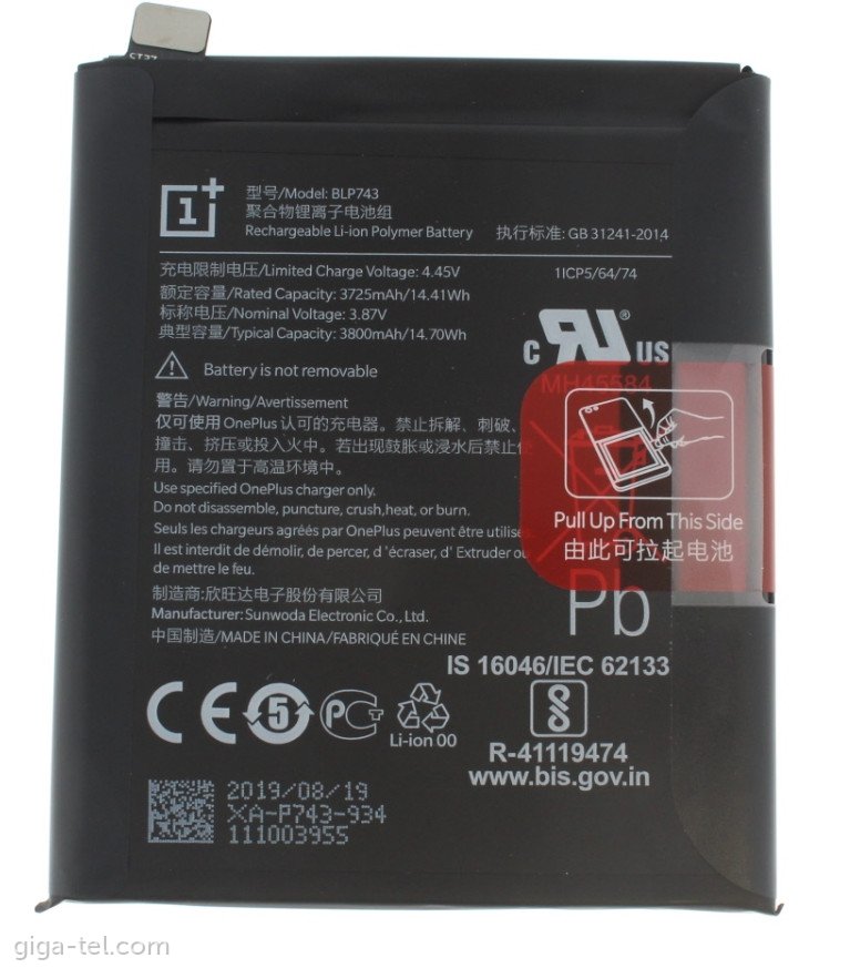 Oneplus BLP743 battery