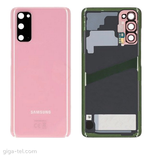 Samsung G980F battery cover pink