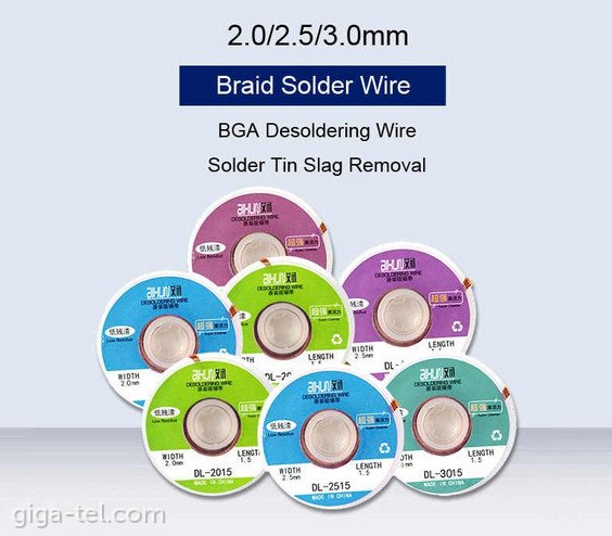 Aixun DL-3015 desoldering wire 3mm