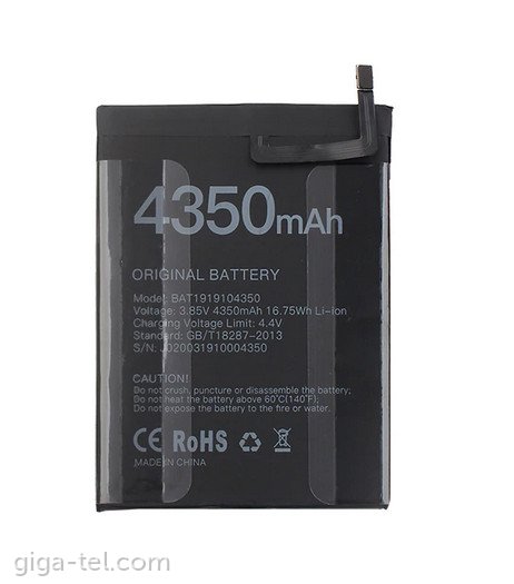 Doogee X95 battery