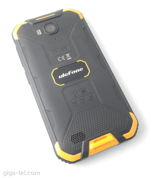 Ulefone Armor X6 battery cover yellow