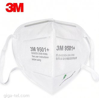 KN95 / FFP2 - 3M 9501+ Professional N95 class protective mask, 95% effectively filter dust