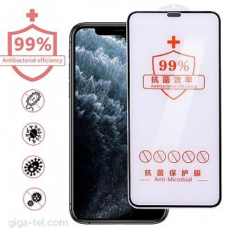 Iphone 7Plus,8 Plus Anti-Microbial tempered glass black