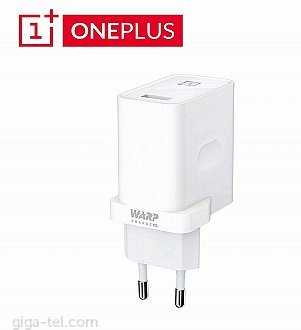 OnePlus charger Warp Charge 30W white