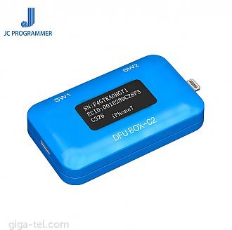 watch the video https://www.youtube.com/watch?v=pWWnJWKTC2o 
It simplify the the operations of DFU mode for all lightning iPhone/iPad, it also bring the easy booting features.
C2 can detect the SN/ECID and display original model of your device.
Support 5S-11Pro Max
Real time voltage and current display via LED display help you monitor the changes.
1. All lighting port iPhone/iPad logic board one key DFU iOS restore/Booting
2. SN/ECID/Model read automatically
3. USB current/Voltage real time display