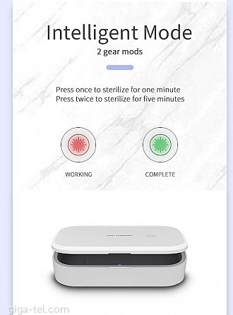 Wireless charger and UV-C sterilizing box V58