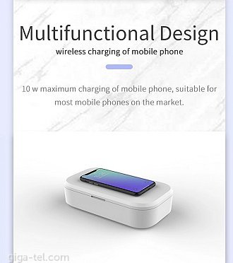 Wireless charger and UV-C sterilizing box V58