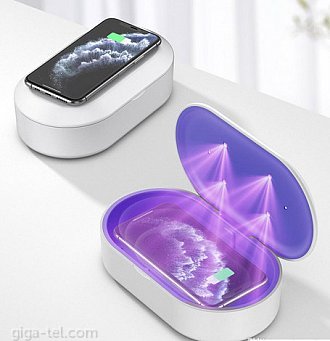 Wireless charger and UV-C+Ozone sterilizing box B9