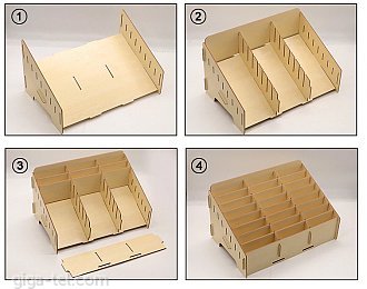 Storage box for 24 grid/phones  