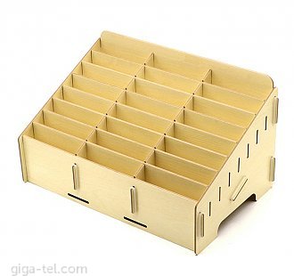 Storage box for 24 grid/phones  