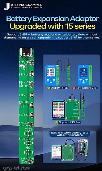 JC-V1S upgrade modul for batteries 8-15 Pro Max