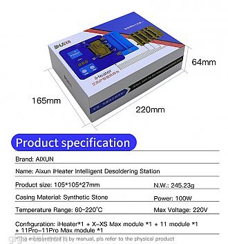 Aixun iHeater 1.gen desoldering station