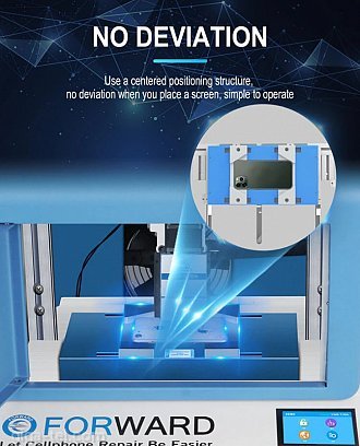 Forward blue laser separation machine for iPhone cover and LCD+air purifier