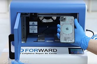 Forward blue laser separation machine for iPhone cover and LCD+air purifier