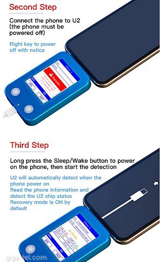 JC U2 Tristar tester for iPhone/iPad U2 Charger IC and SN