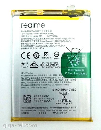 Realme BLP771 battery