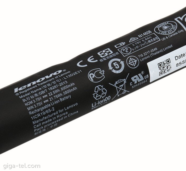 Lenovo L13D2E31 battery