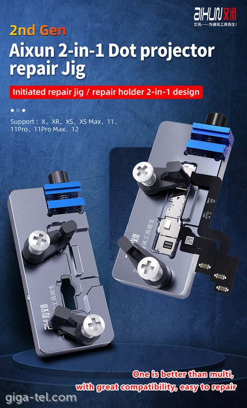 JC Aixun AX-J02 fixture jig 2in1 for repair Face ID