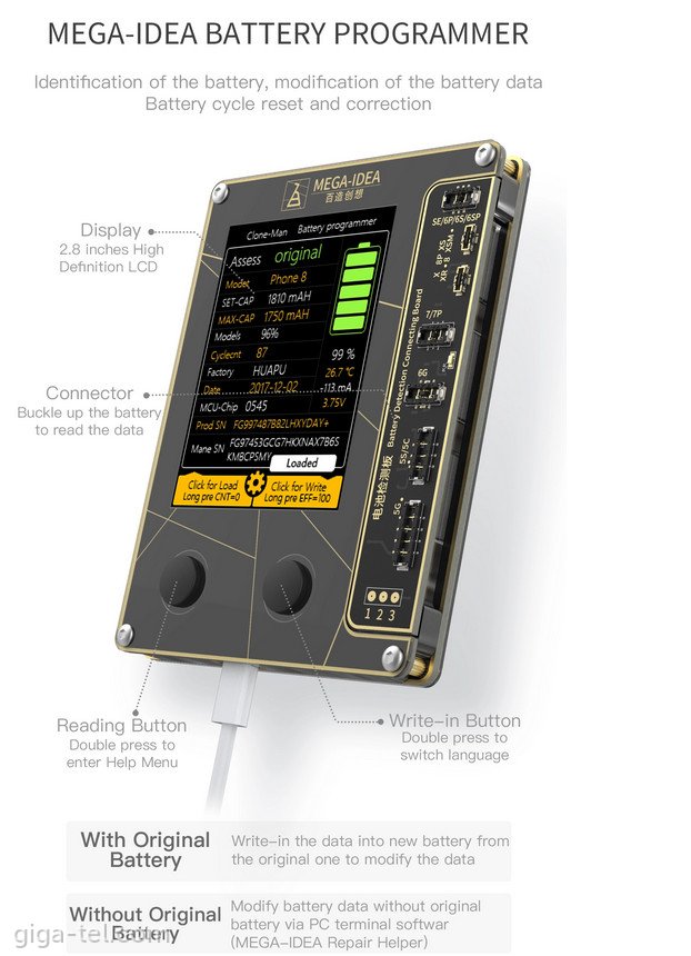 Mega-Idea Clone Man battery programmer