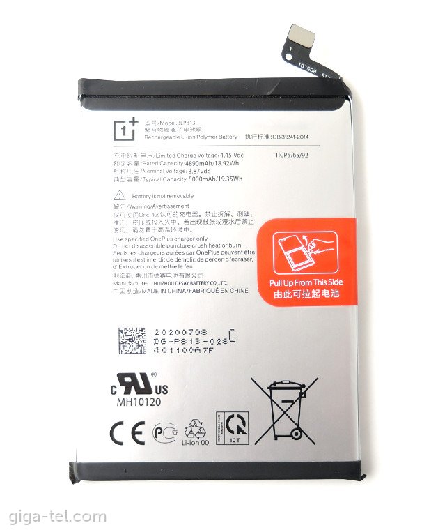 Oneplus BLP813 battery