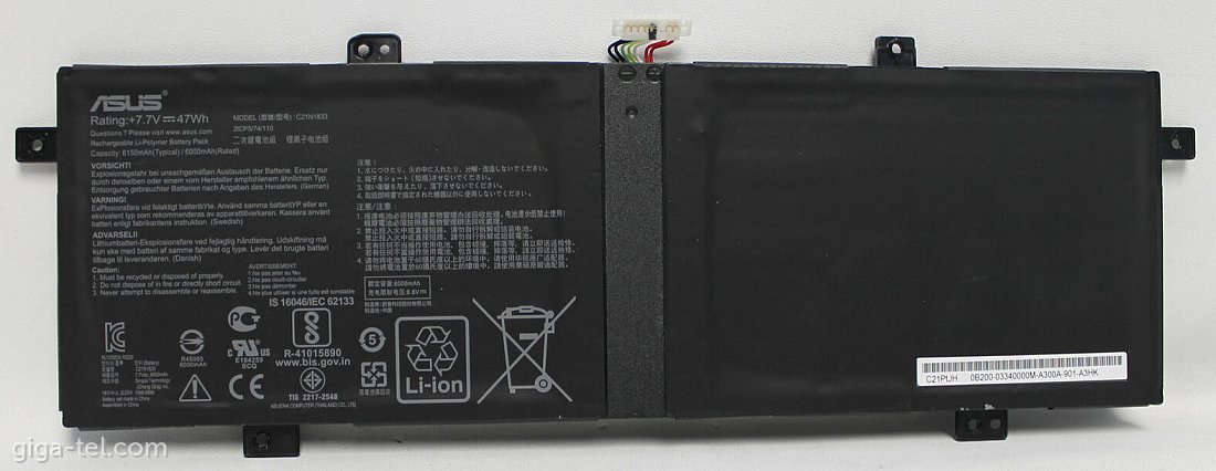 Asus C21N1833 battery