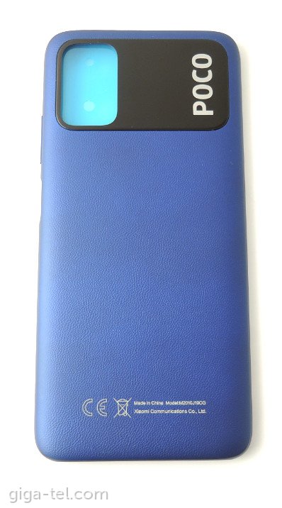 Xiaomi Poco M3 battery cover blue