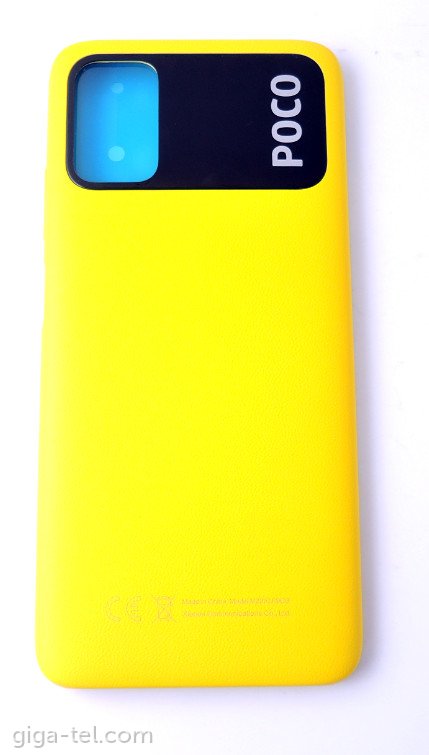 Xiaomi Poco M3 battery cover yellow