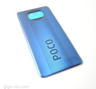 Xiaomi Poco X3 battery cover blue