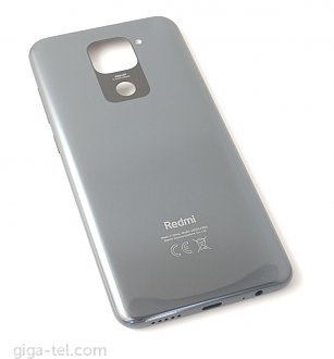 Xiaomi Redmi Note 9 battery cover gray / black
