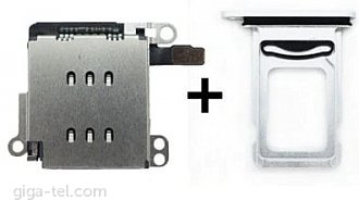 iPhone XR dual SIM reader+tray white