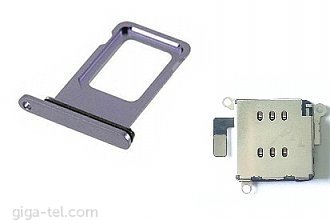 iPhone 11 dual SIM reader+tray purple