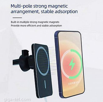  15W Magnetic wireless car charger for Iphone 12