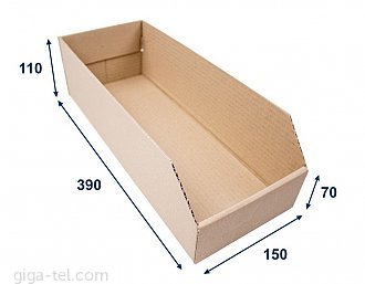 Paper shelving tray 15x39x11cm