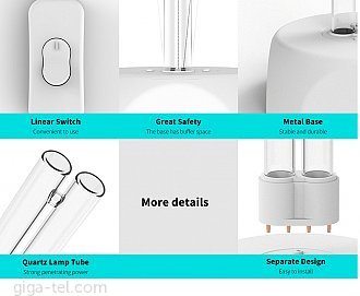 Xiaomi Huayi UVC+Ozone Disinfection lamp SJ01