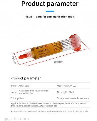 JC Aixun SP03 solder flux 10g