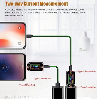 Multimeter/Voltage tester JT-TC66C Type-C 