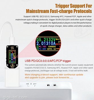 Multimeter/Voltage tester JT-TC66C Type-C 