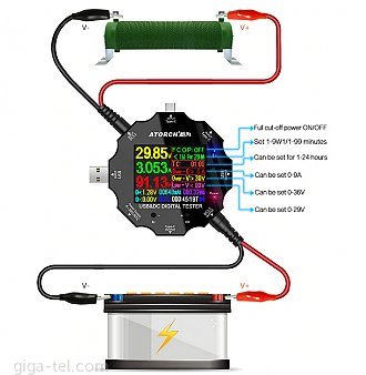 Multimeter/Voltage tester Atorch UD18 18in1