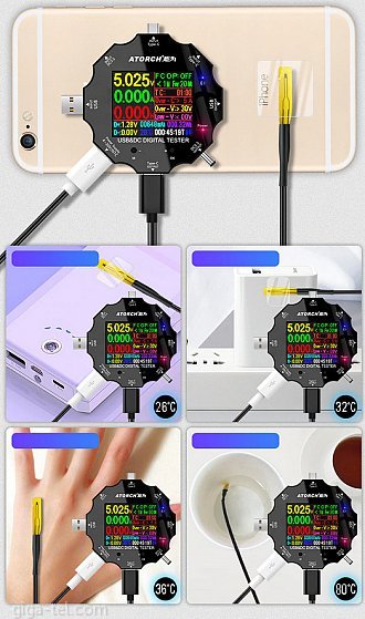 Multimeter/Voltage tester Atorch UD18 18in1