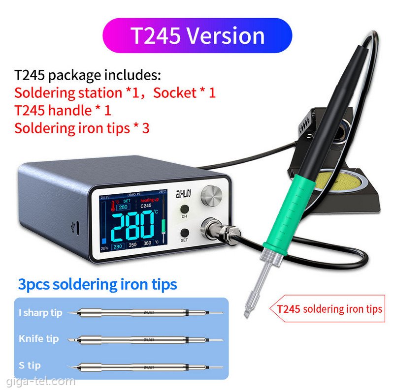 JC AiXun T3A soldering station+tips version T245