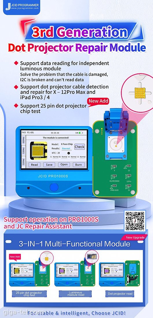 JC Face ID modul 3.gen for Pro1000s box