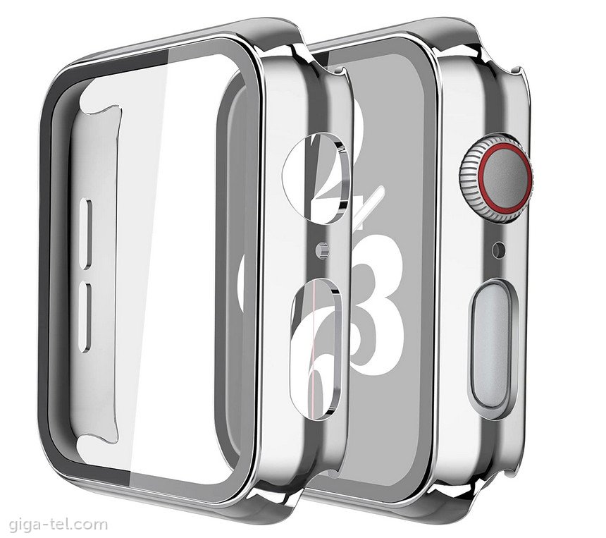 Apple Watch 42mm protective case+glass silver
