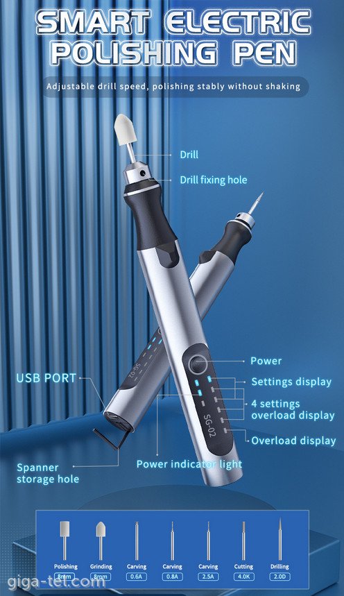 Mega-Idea SG-02 electric polishing pen