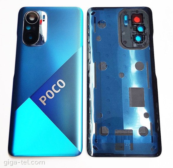 Xiaomi Poco F3 battery cover blue