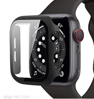 Apple Watch 40mm protective case+tempered glass matte black