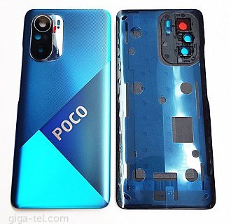 Xiaomi Poco F3 battery cover blue