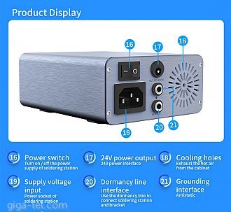 JC AiXun T3A 200W profi smart soldering station   