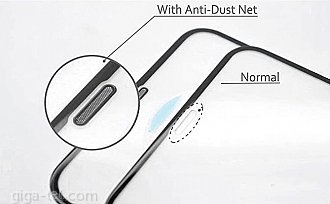 iPhone 6+,6S+ 2.5D Anti Dust Net tempered glass white