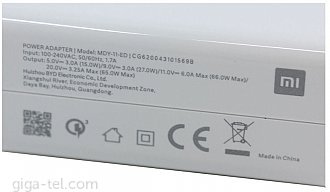Xiaomi MDY-12-EU 67W charger