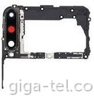 Huawei P40 Lite E camera frame with antenna+lens black